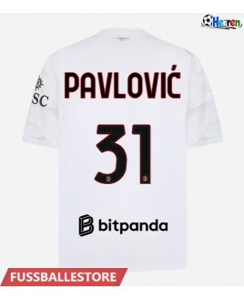 Günstige AC Milan Strahinja Pavlovic #31 Auswärtstrikot 2026-27 Kurzarm
